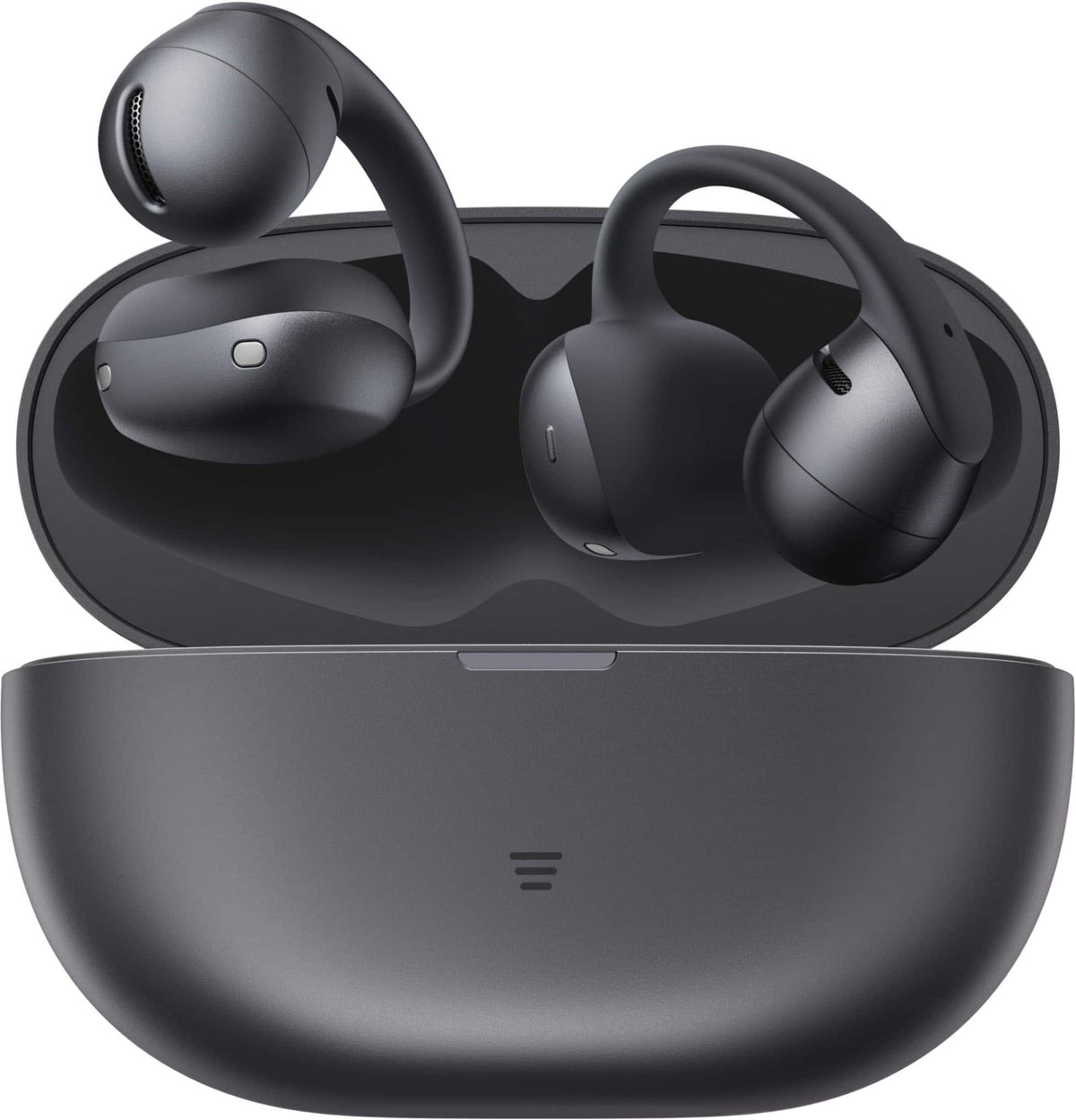 Shokz - OpenDots Air Open-Ear Clip-On True Wireless Bluetooth Earbuds - Black