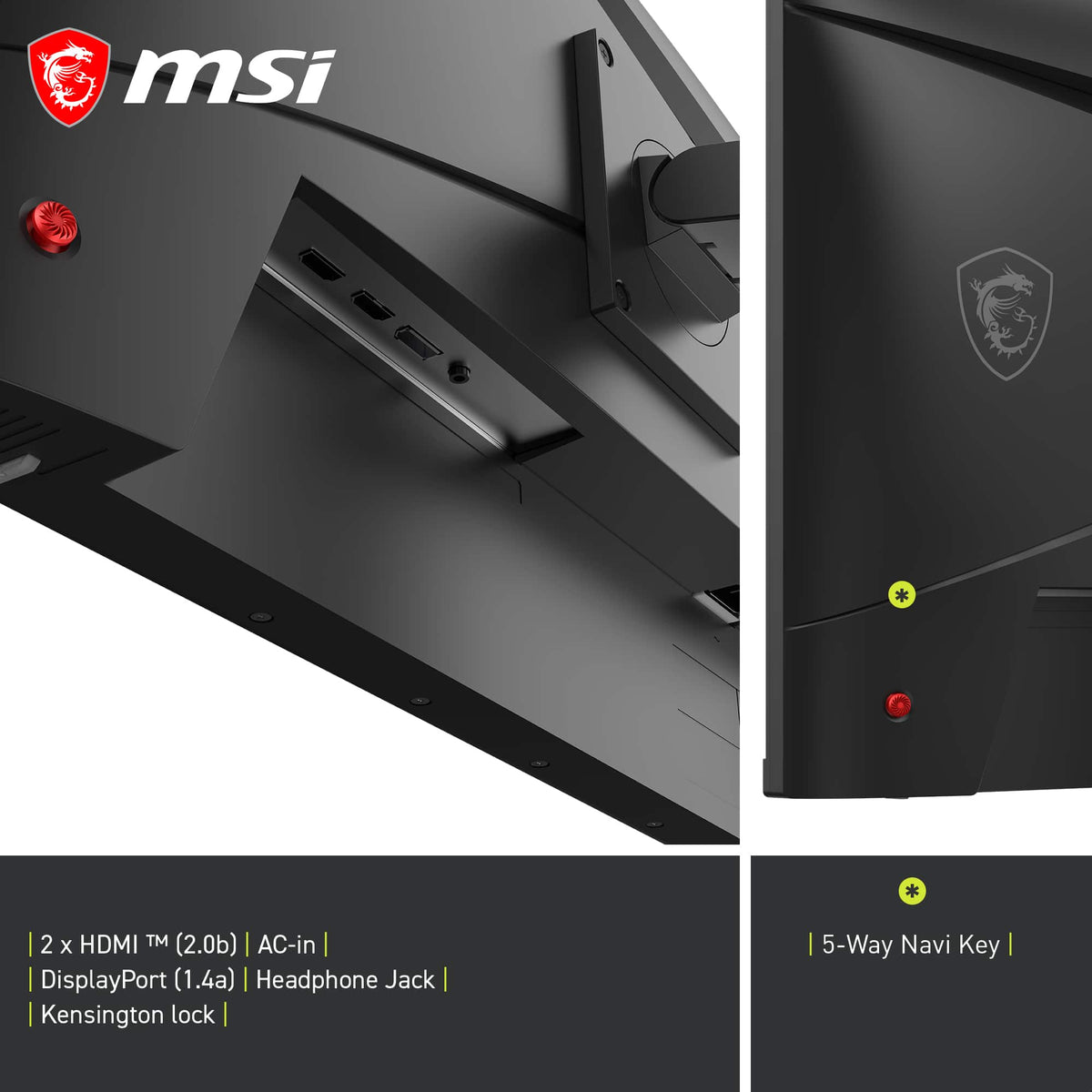 MSI - MAG 275QPF E21 27" QHD 210Hz 0.5ms G-SYNC Compatible FreeSync Premium Gaming Monitor HDR 400 (Display Port, HDMI) - Metallic Black