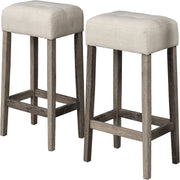 Transitional Backless Counter Stool (Set of 2)