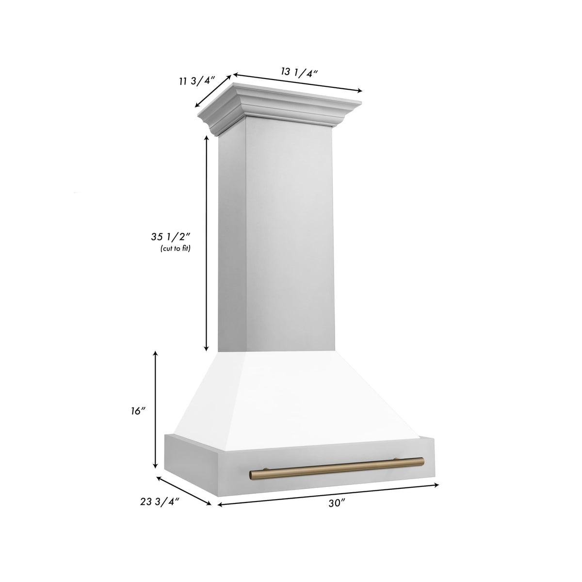 ZLINE Autograph Edition - 30 inches - Externally Vented - Wall Range Hood - Stainless Steel