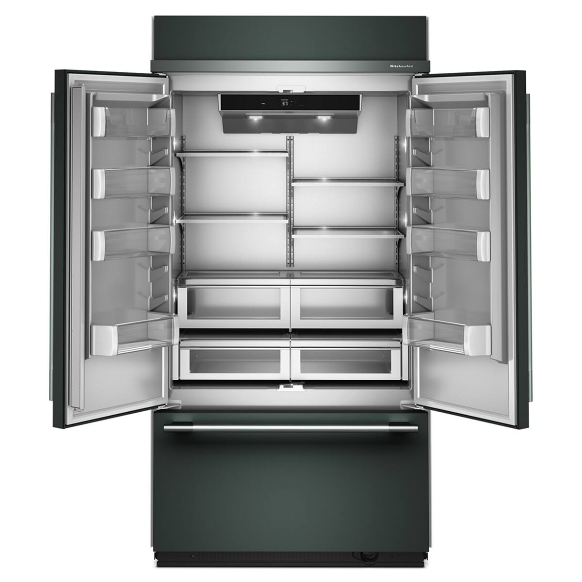 KitchenAid - 42 in. Wide 24.2 cu. ft. Built-In French Door Bottom Mount Refrigerator - Juniper