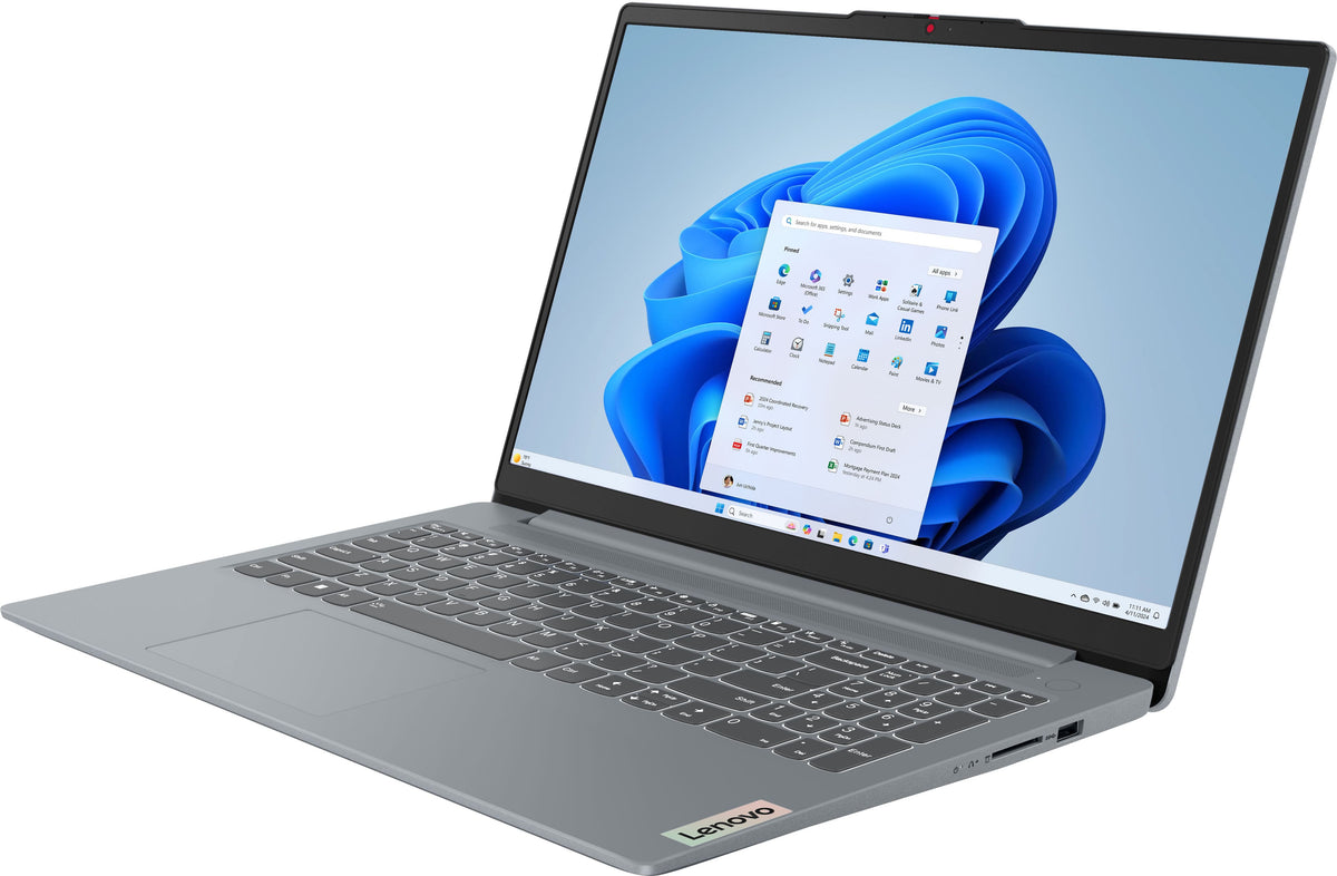 Lenovo - IdeaPad Slim 3i 15.6" Full HD Laptop - Intel Processor N150 2024- 8GB Memory - 128GB UFS - Arctic Grey