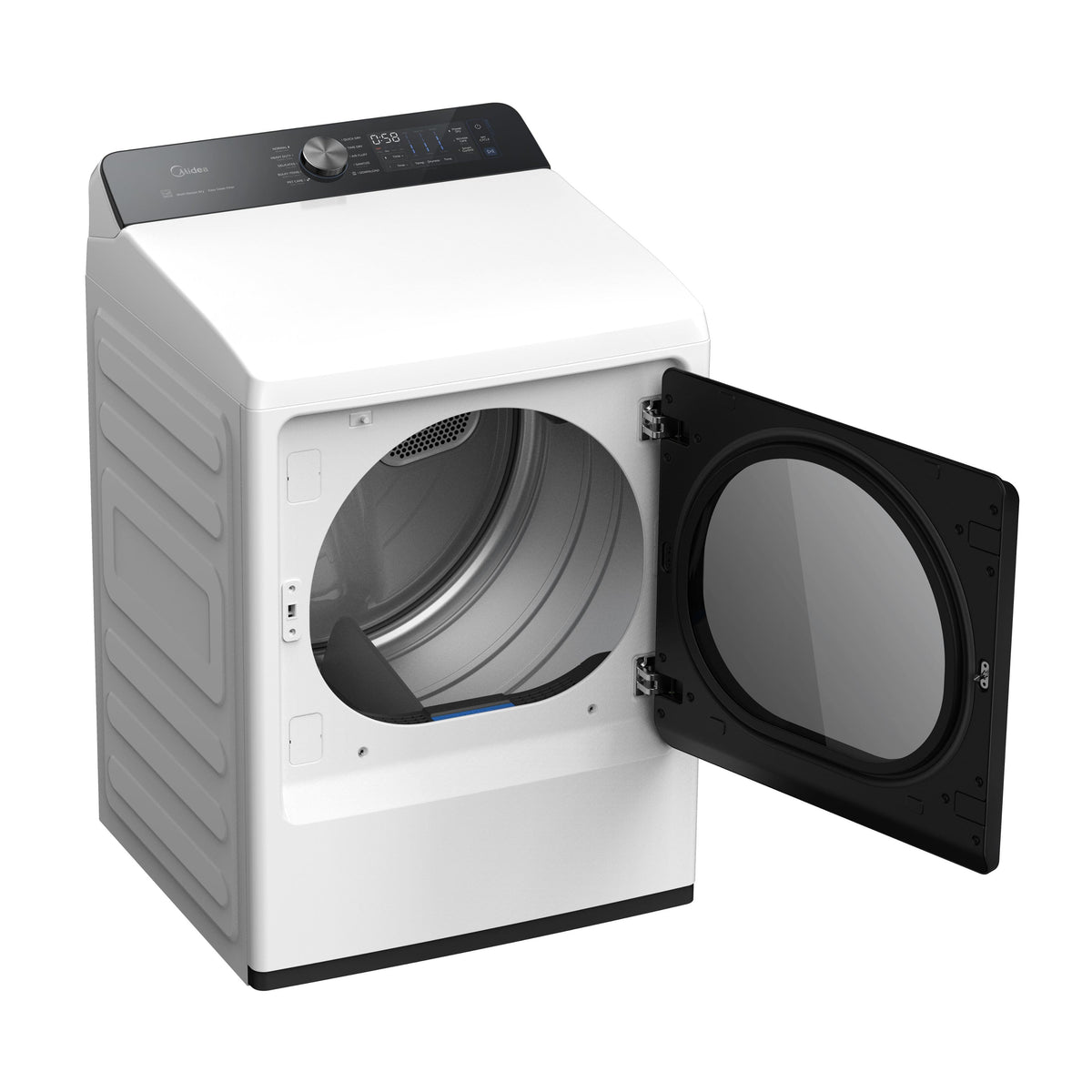 Midea - 7.4 Cu. Ft. Extra-Large Capacity Electric Dryer with QuadSensor Dry - White