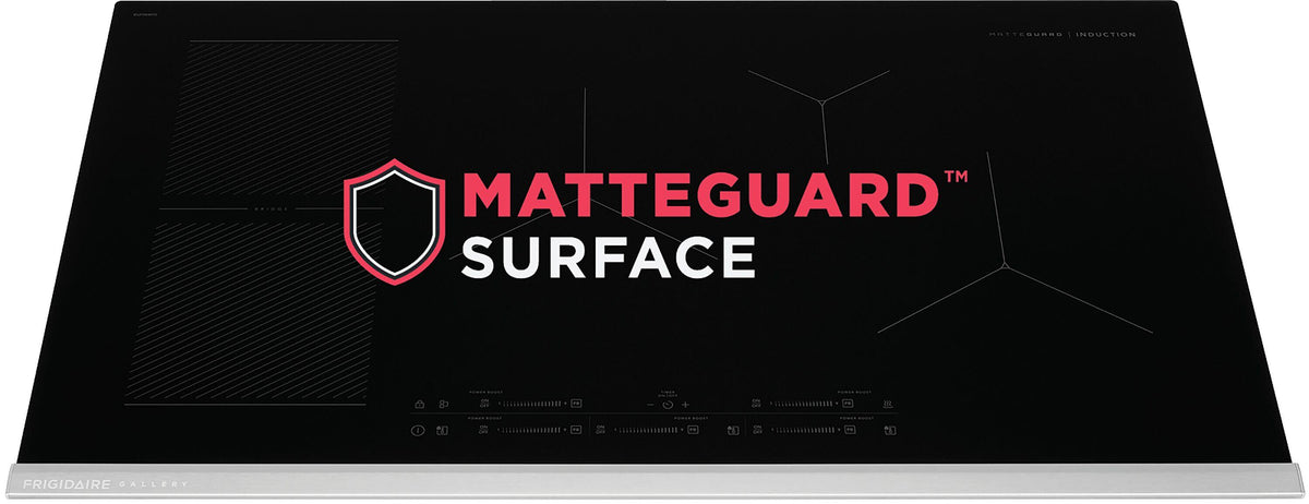 Frigidaire - Gallery 36" Induction Cooktop with MatteGuard and Power Boost - Stainless Steel