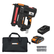 WORX - Nitro WX844L 20V 18-Gauge Narrow Crown Stapler - Black