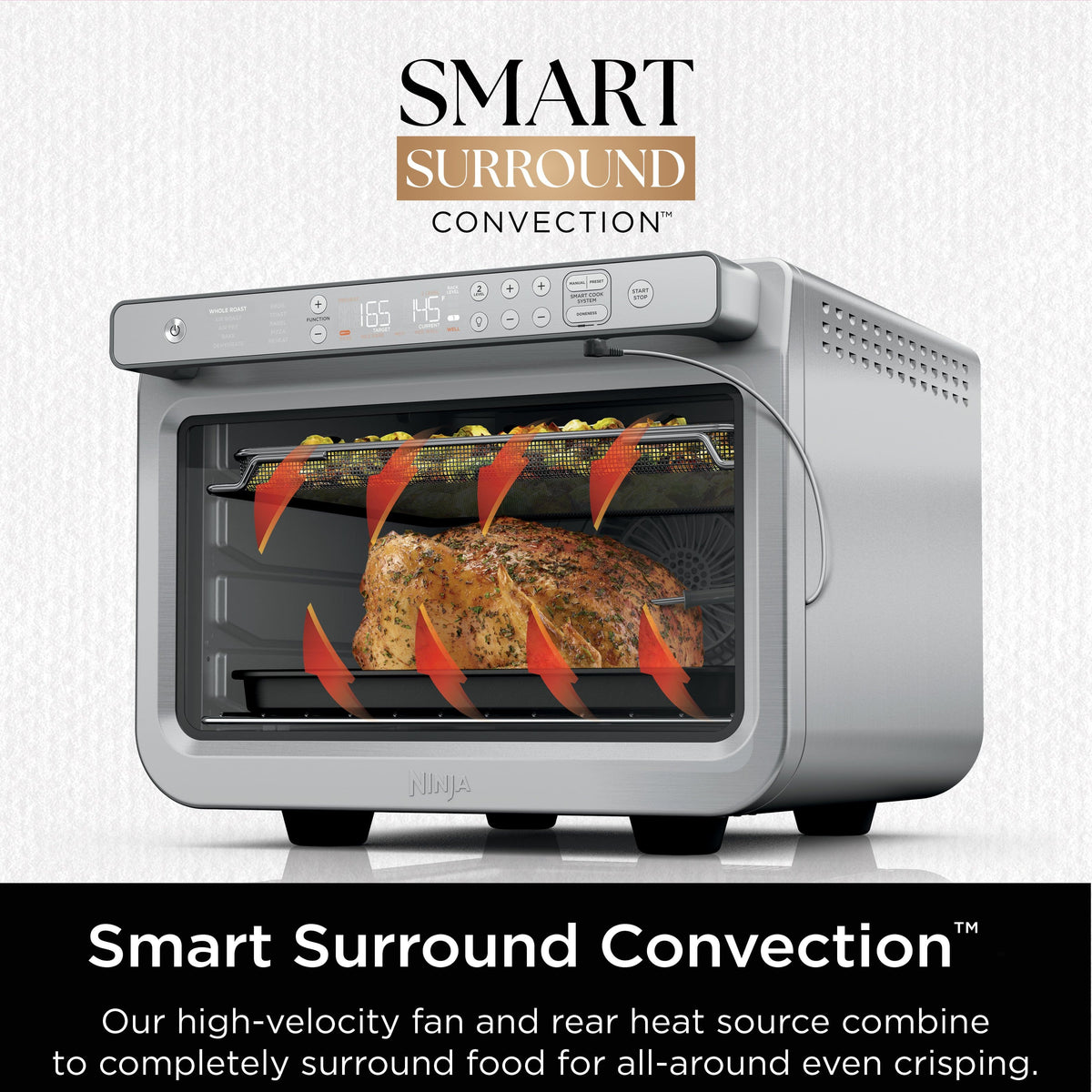 Ninja - Prestige Smart XL Air Fryer & Countertop Oven + Pro Cook - Stainless Steel