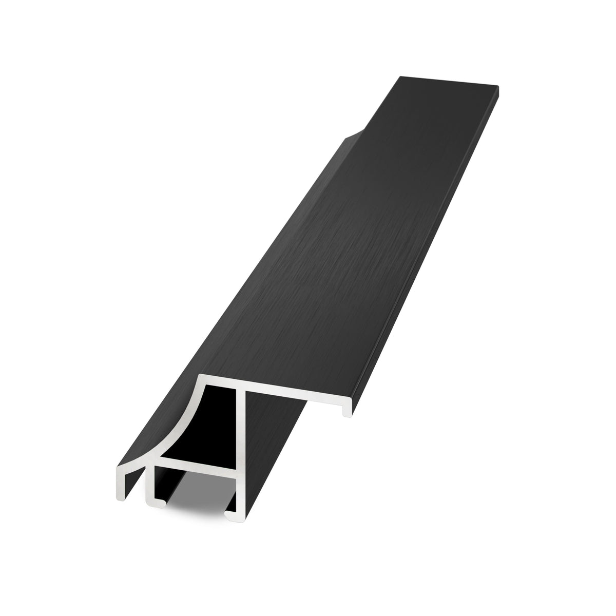 Deco TV Frames - Alloy Scoop Bezel for Samsung The Frame and Frame Pro TV - 55" - Anodized Black