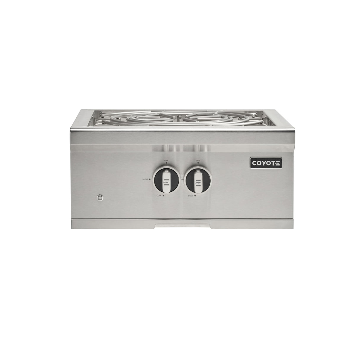 Coyote - 24" Single Built-In Gas Power Burner (NG) - Stainless Steel