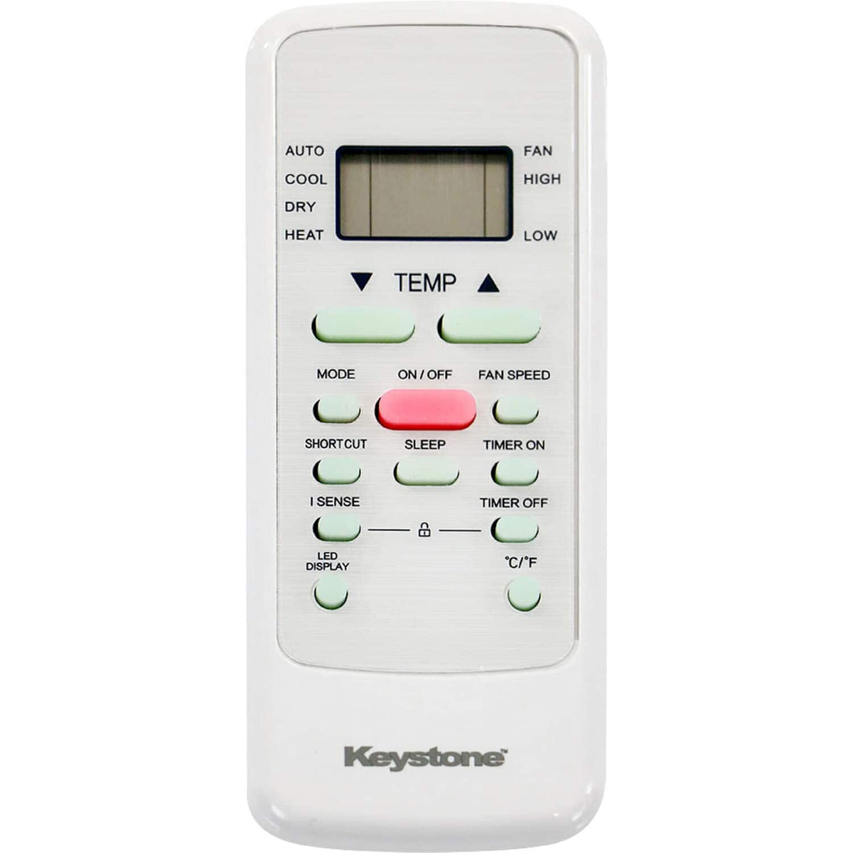 Keystone - Energy Star 12,000 BTU 115V Through-the-Wall Air Conditioner with Follow Me LCD Remote Control - White