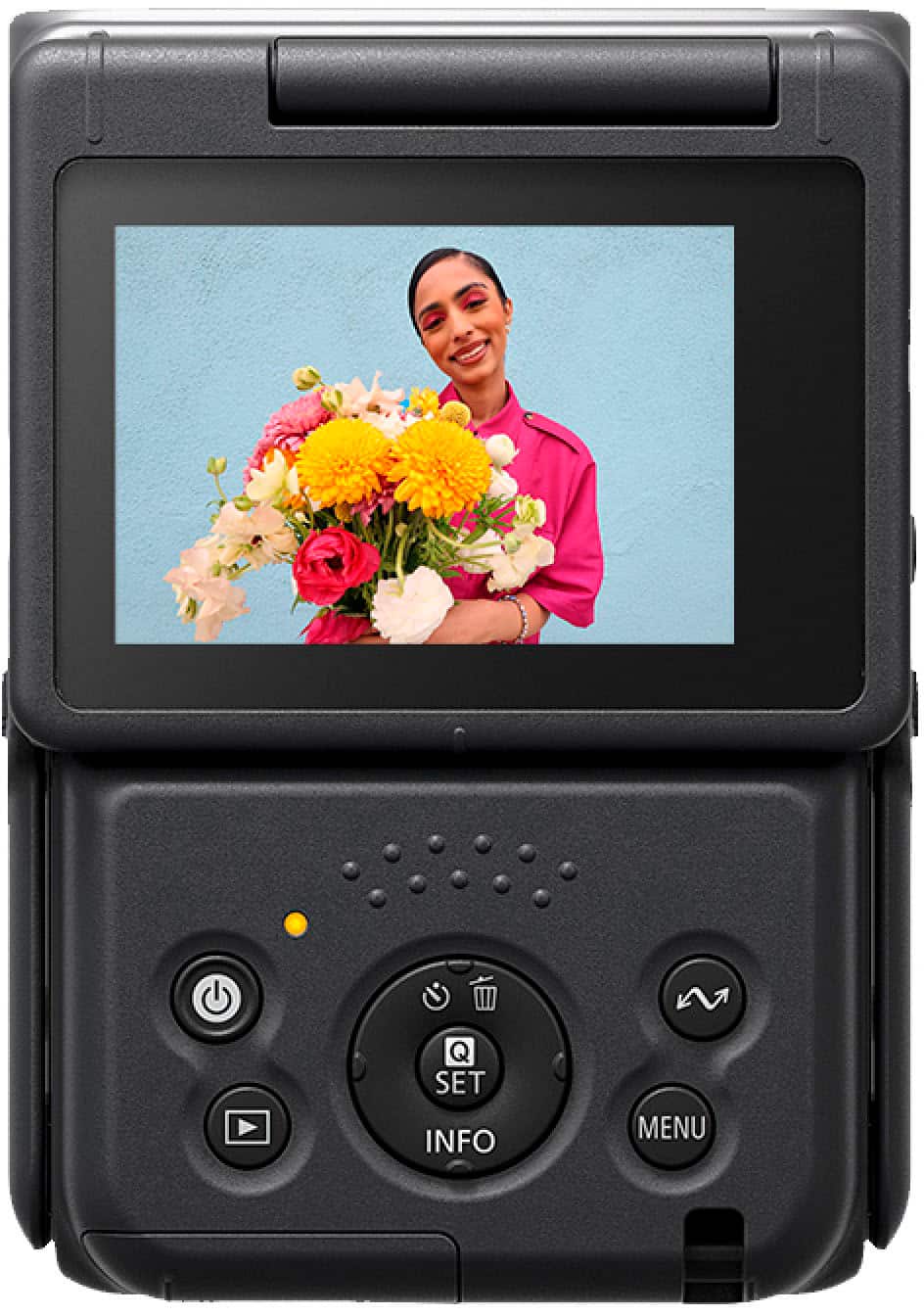 Canon - PowerShot V10 4K Video 20.9-Megapixel Digital Camera for Vloggers and Content Creators - Silver