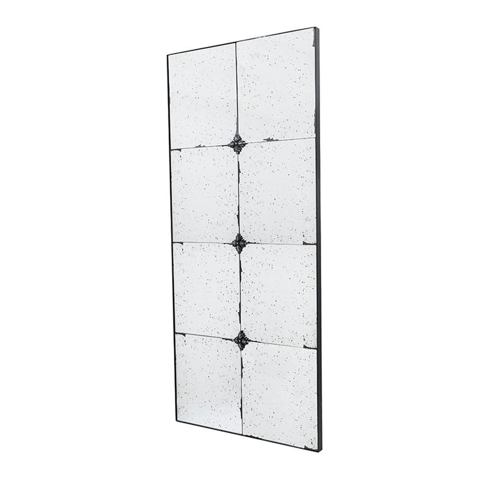 Traditional Decor Style Antique Glass Panel Mirror, Wall Mirror For Bathroom Entryway Console Lean Against Wall