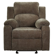 Sillón reclinable manual tapizado con 3 posiciones de respaldo ajustables