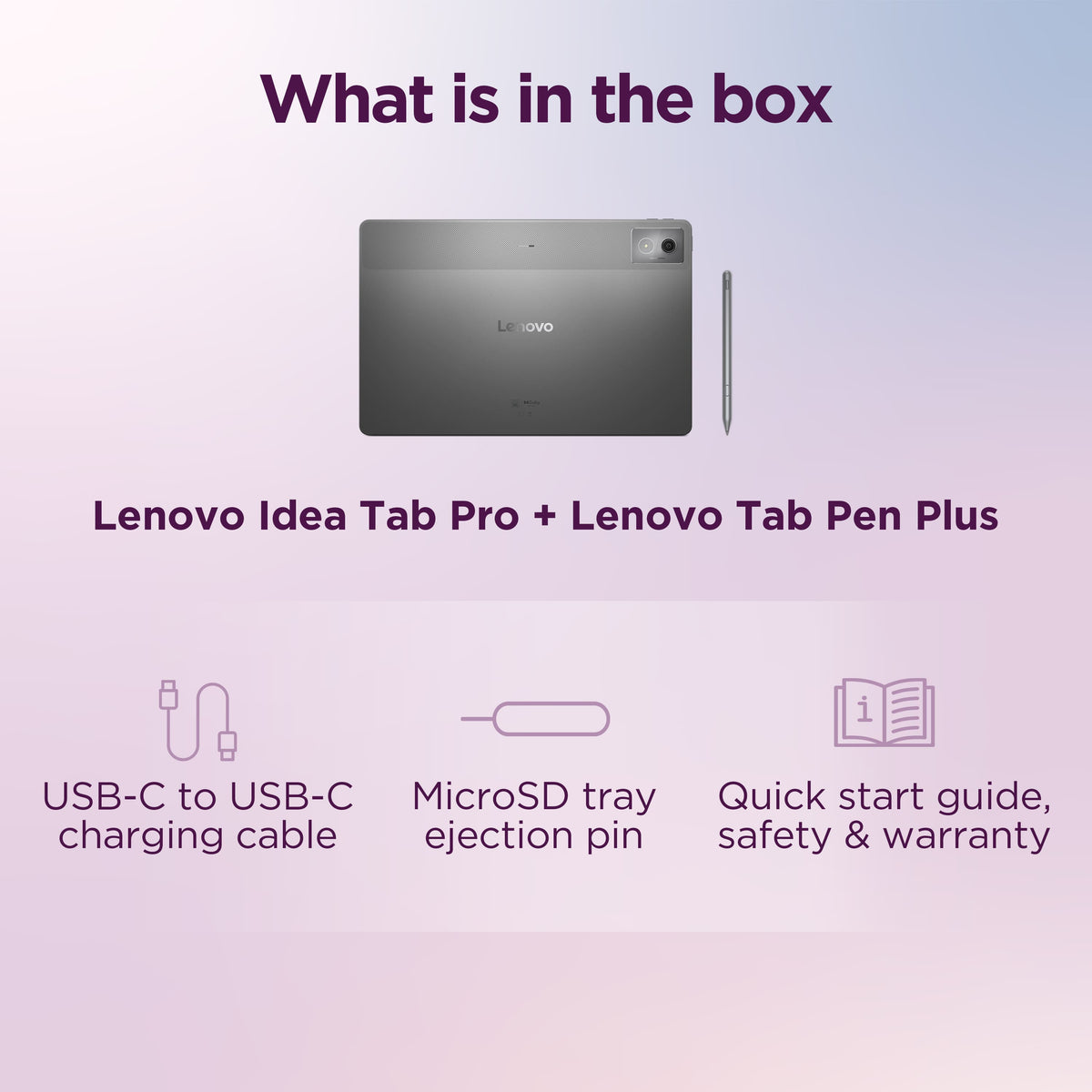 Lenovo - Idea Tab Pro - 12.7" 3K Tablet - 8GB RAM - 256GB UFS - with Tab Pen Plus - Luna Grey