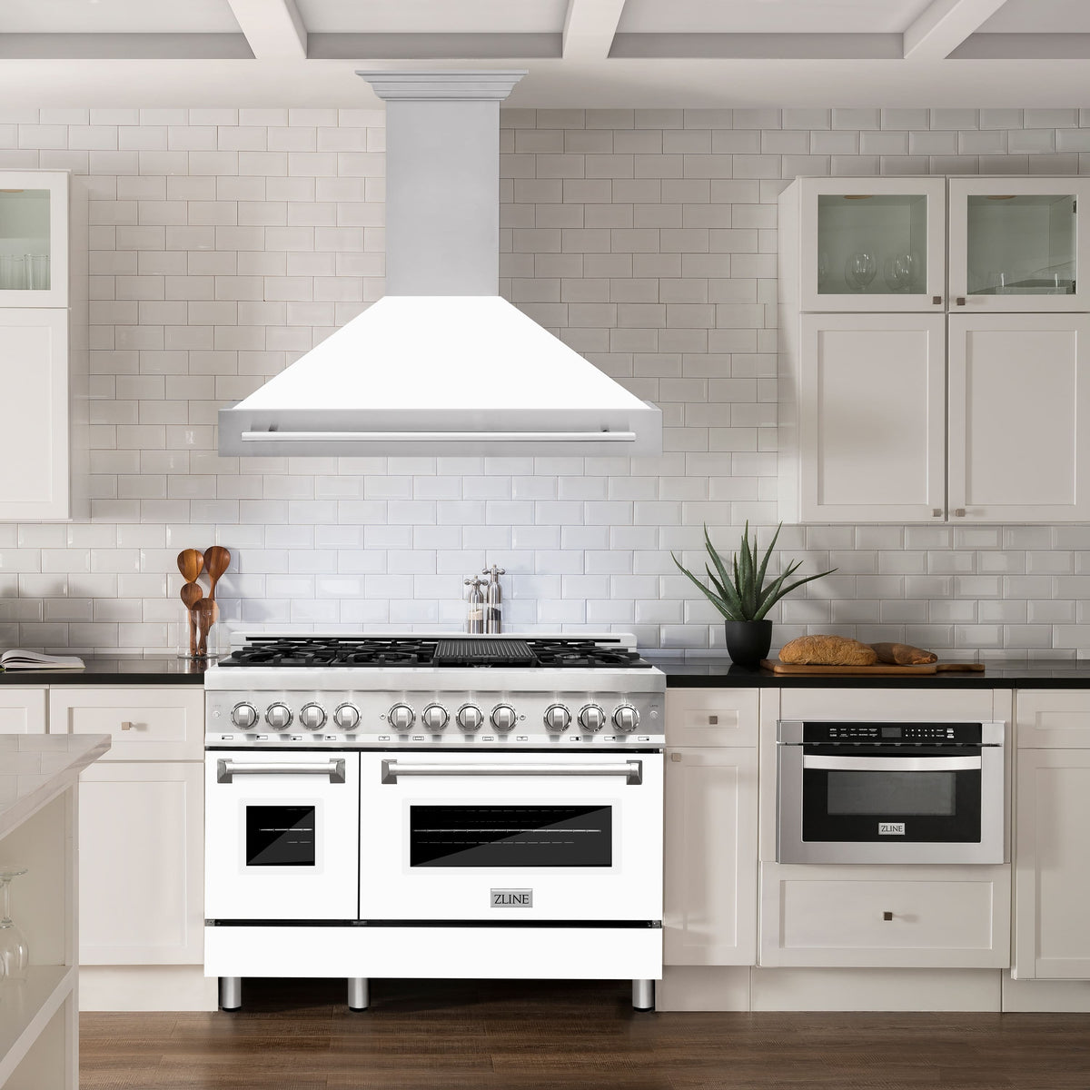 ZLINE - 48 inches - Externally Vented - Wall Range Hood - White Matte