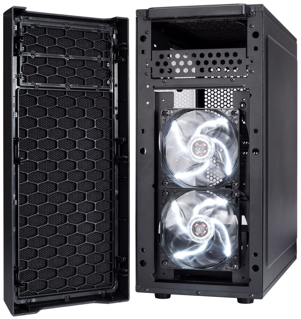Fractal Design - Focus G ATX, microATX, Mini-ITX Black Chassis with Acrylic Window Mid Tower PC Case - Black