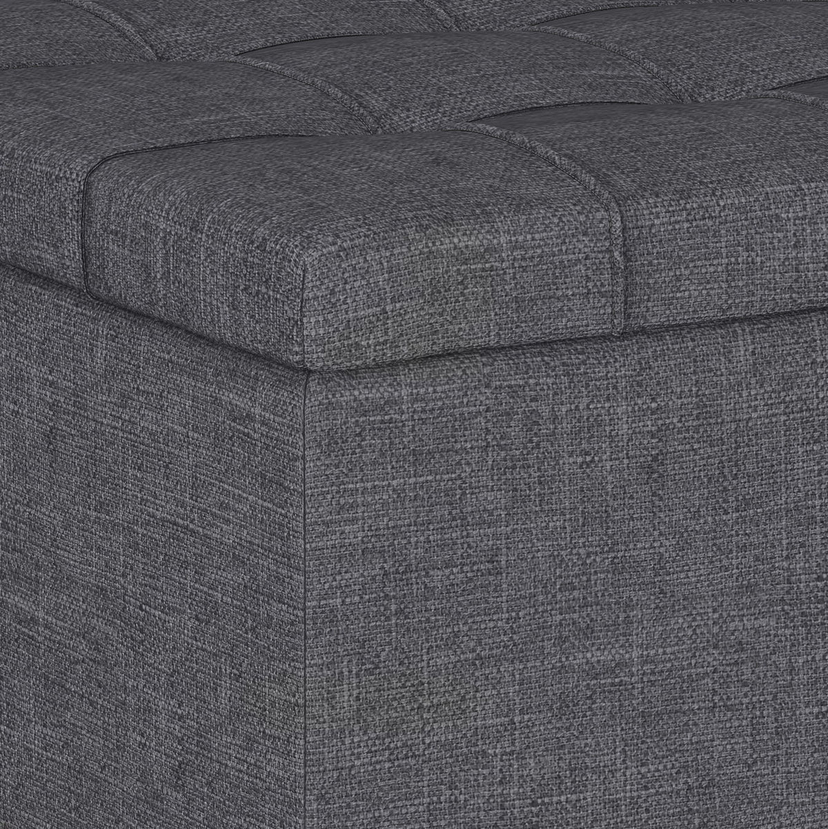 Harrison - Small Coffee Table Storage Ottoman - Dark Gray