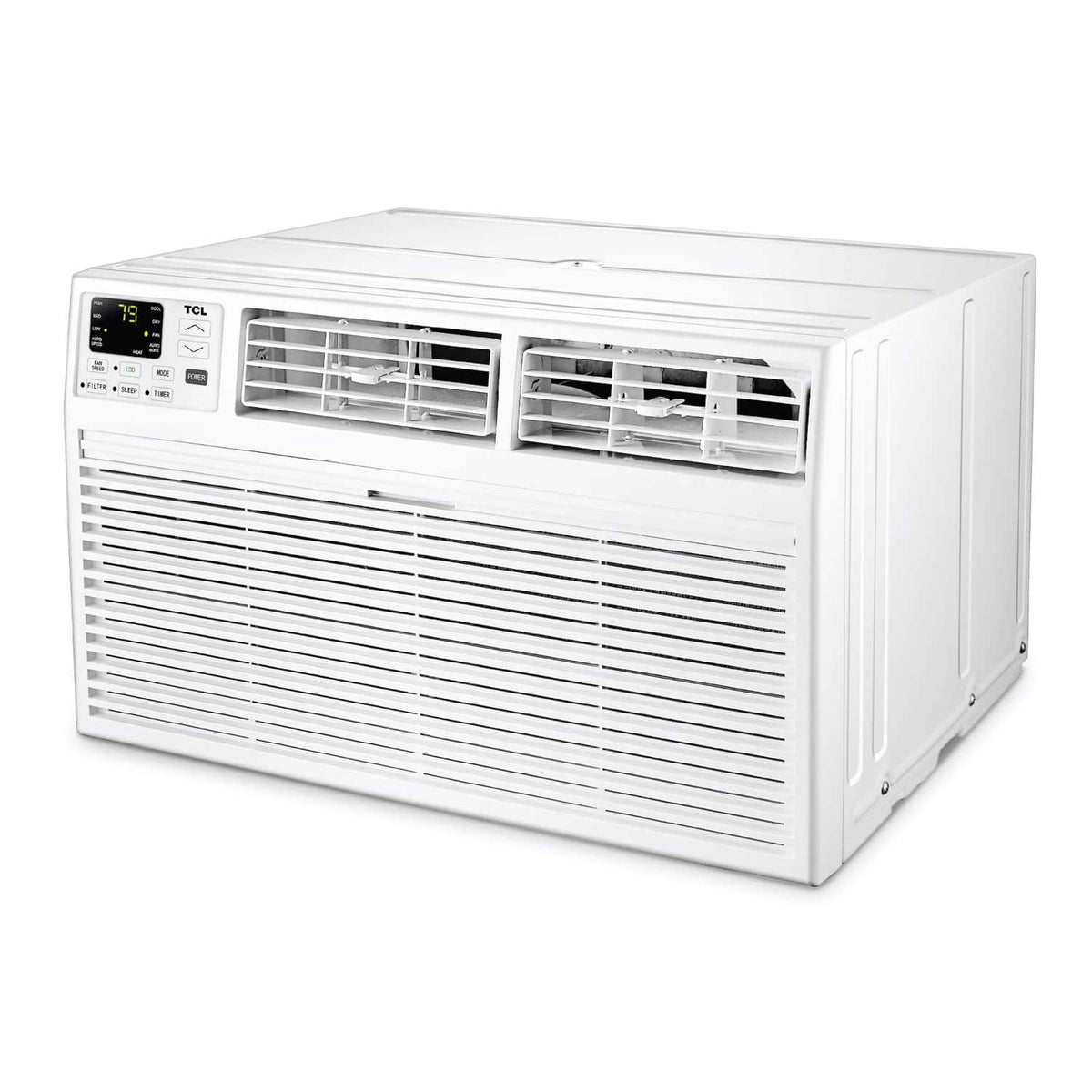 TCL - 450 Sq. Ft. 10,000 BTU Smart Through-the-Wall Air Conditioner with Wi-Fi and Remote - White