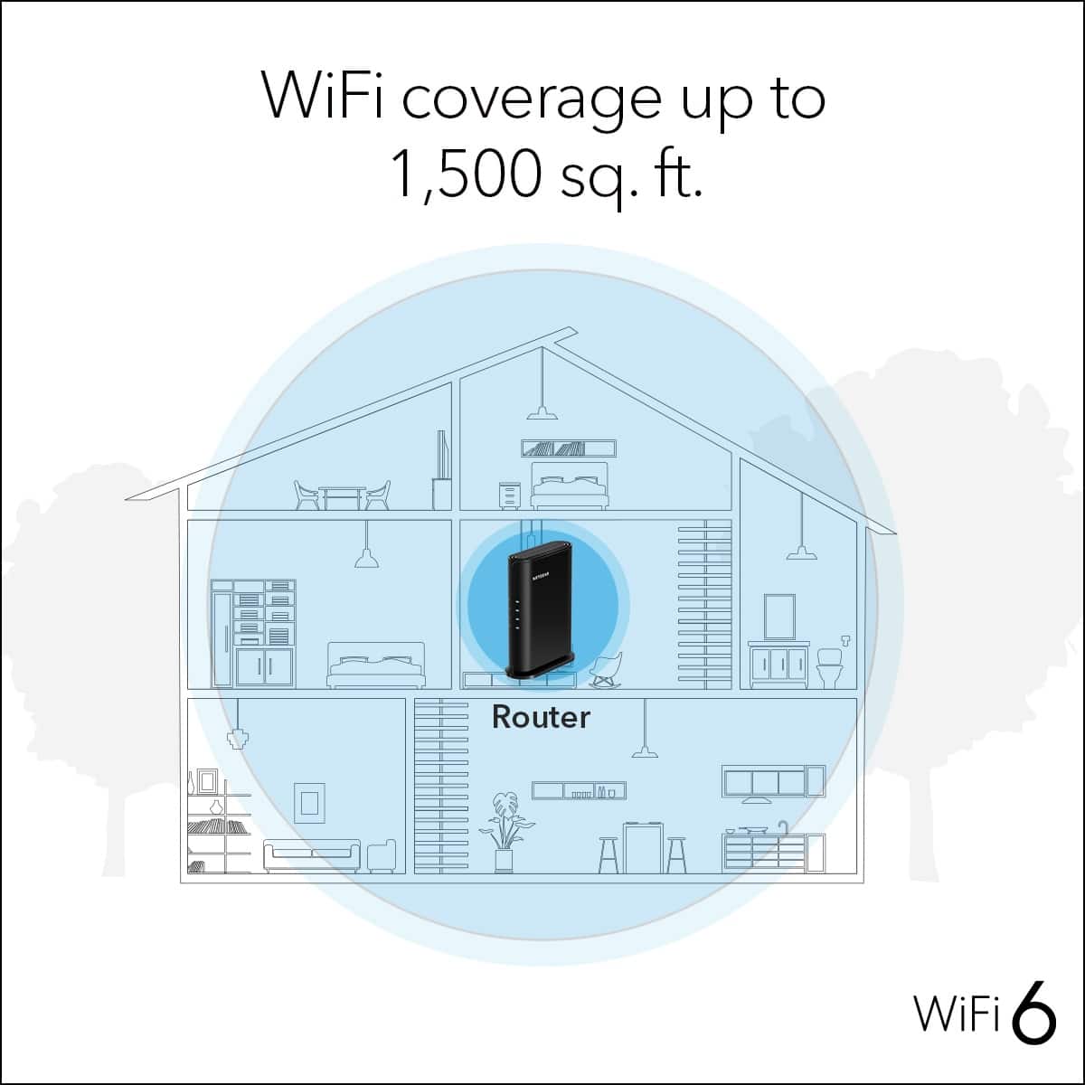 NETGEAR - Nighthawk AX1800 Dual-Band Wi-Fi Router - Black