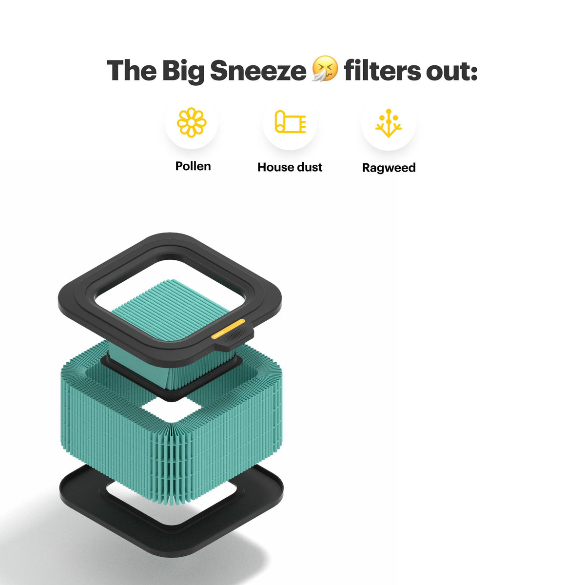 Mila - Air Purifier with Big Sneeze Filter - White