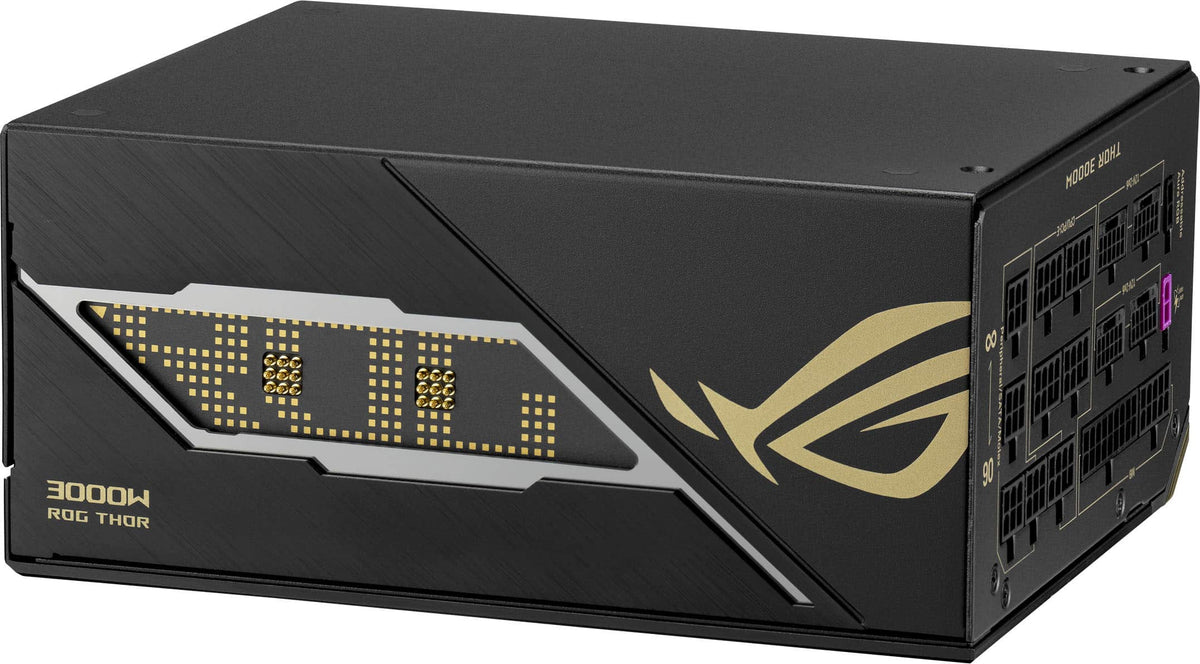 ASUS - ROG Thor 3000W 80 Plus Titanium Fully Modular ATX 3.1 PCIe 5.1 Power Supply with Dual-Voltage Adaptive Design - 20th Edition