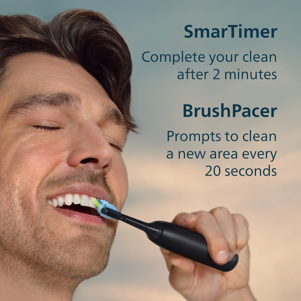 Philips Sonicare - 5700 Electric Toothbrush - Next-Generation Sonicare Technology, Pressure Sensor, 6 Brushing Settings - Black