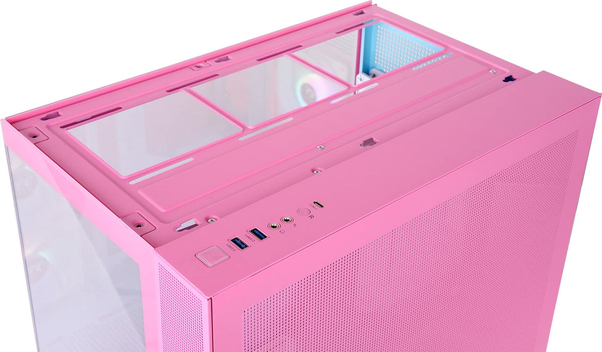 Thermaltake - View 380 TG ARGB ATX Mid-Tower PC Case - Bubble Pink