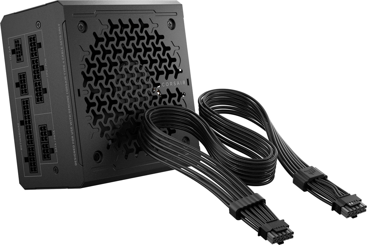 CORSAIR - RM1000e ATX 3.1 Low-Noise ATX Power Supply with ThermalProtect 12V-2x6 Cable - Black