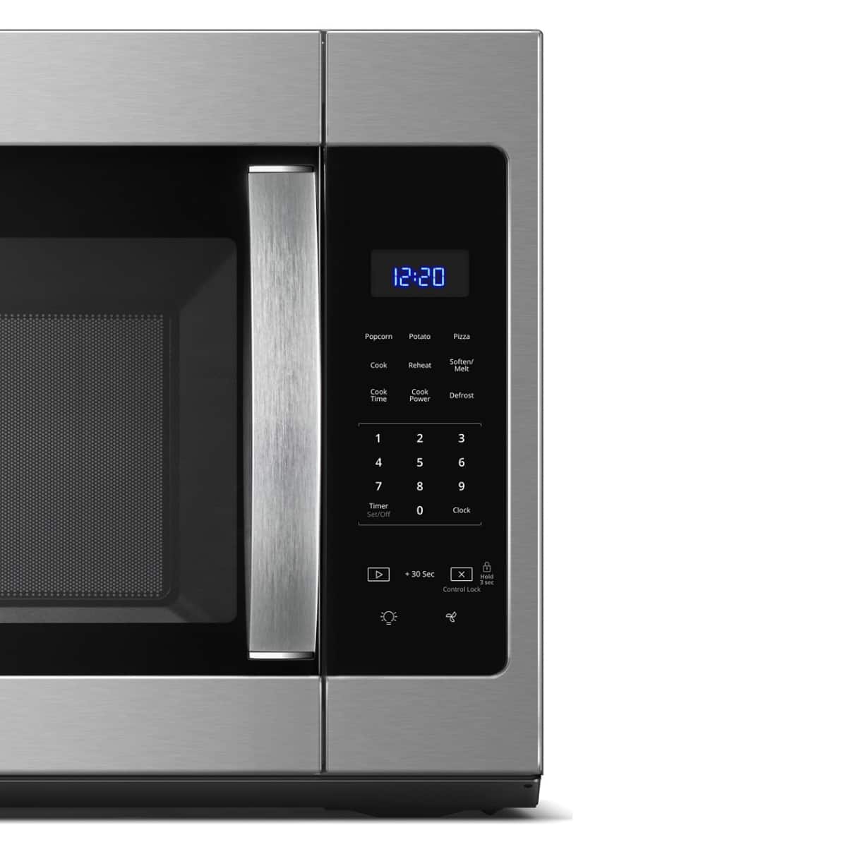 Whirlpool - 1.7 cu. ft. Microwave Hood Combination with Electronic Touch Controls - Stainless Steel