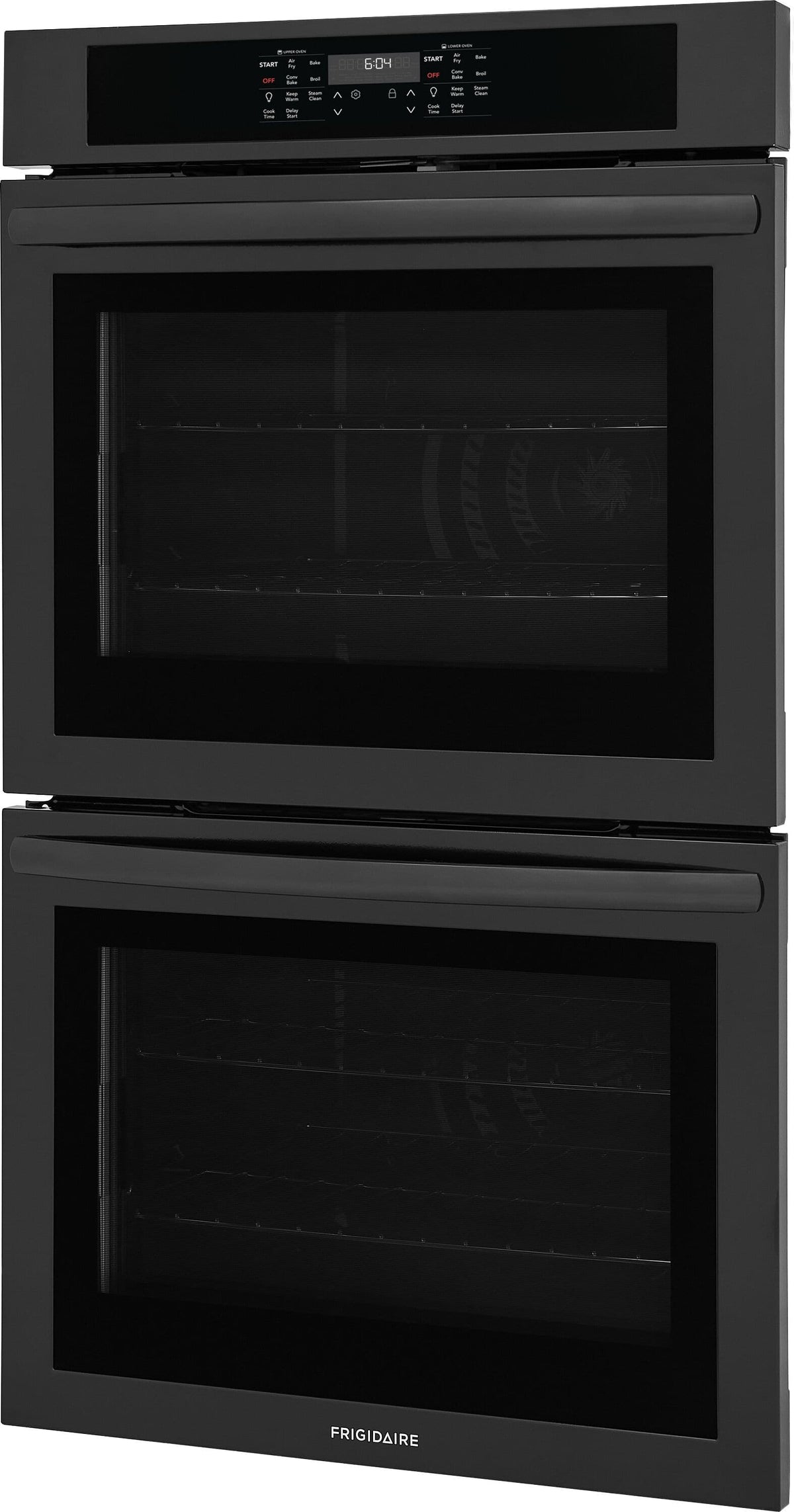 Frigidaire - 30" Built-In Double Wall Oven with Convection Bake and Air Fry - Black