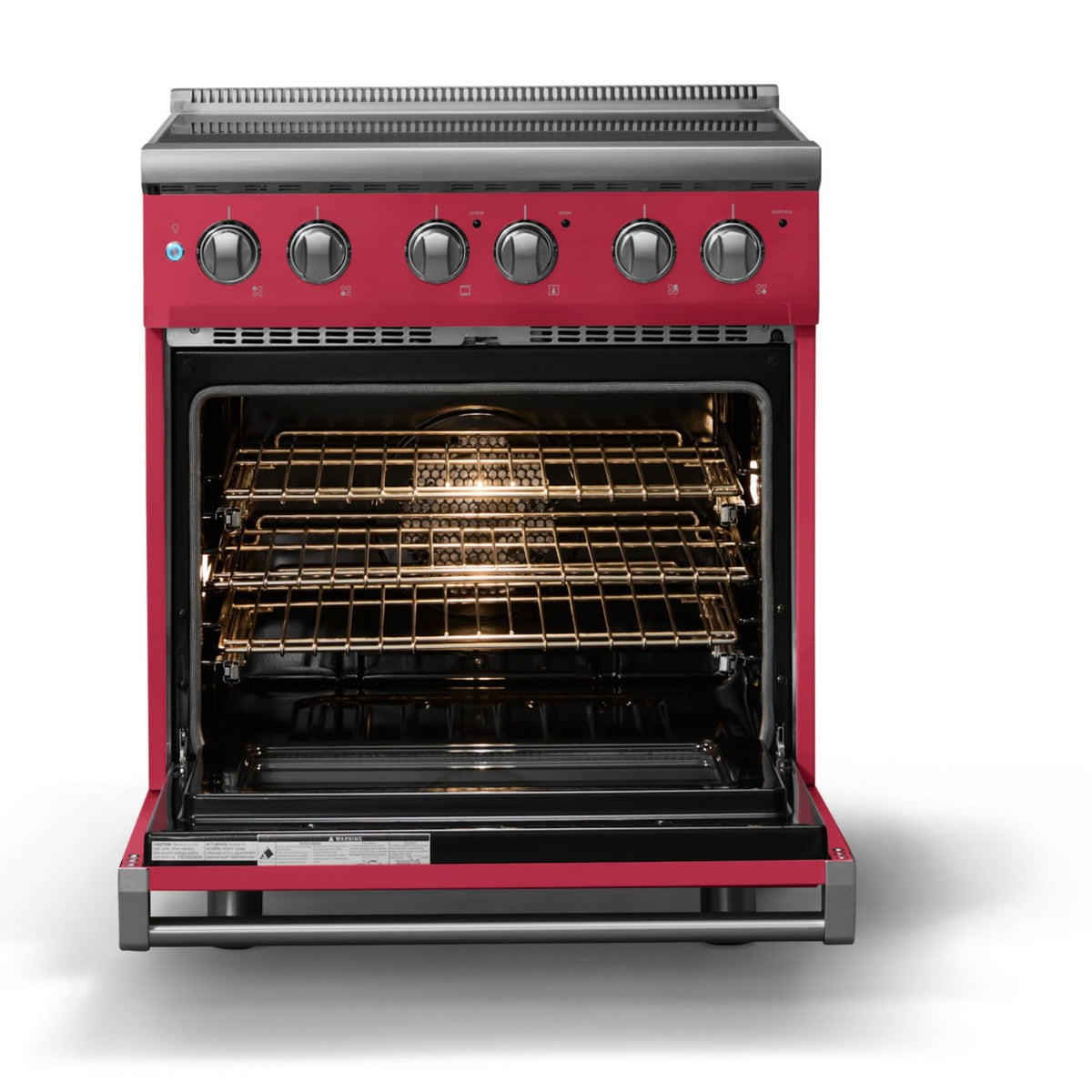 Viking - 30"W. Pro5S 4.7 Cu. Ft. Freestanding 4 Element Electric Convection Range - Valentine