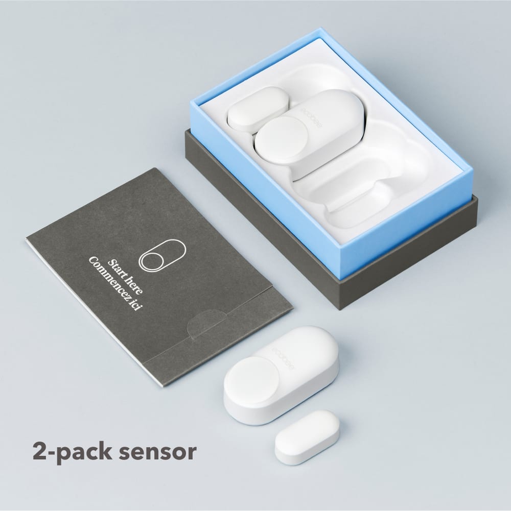 ecobee - Smart Sensor for Doors & Windows 2 Pack - Wifi Contact Sensor for Home Security, Energy Savings - White