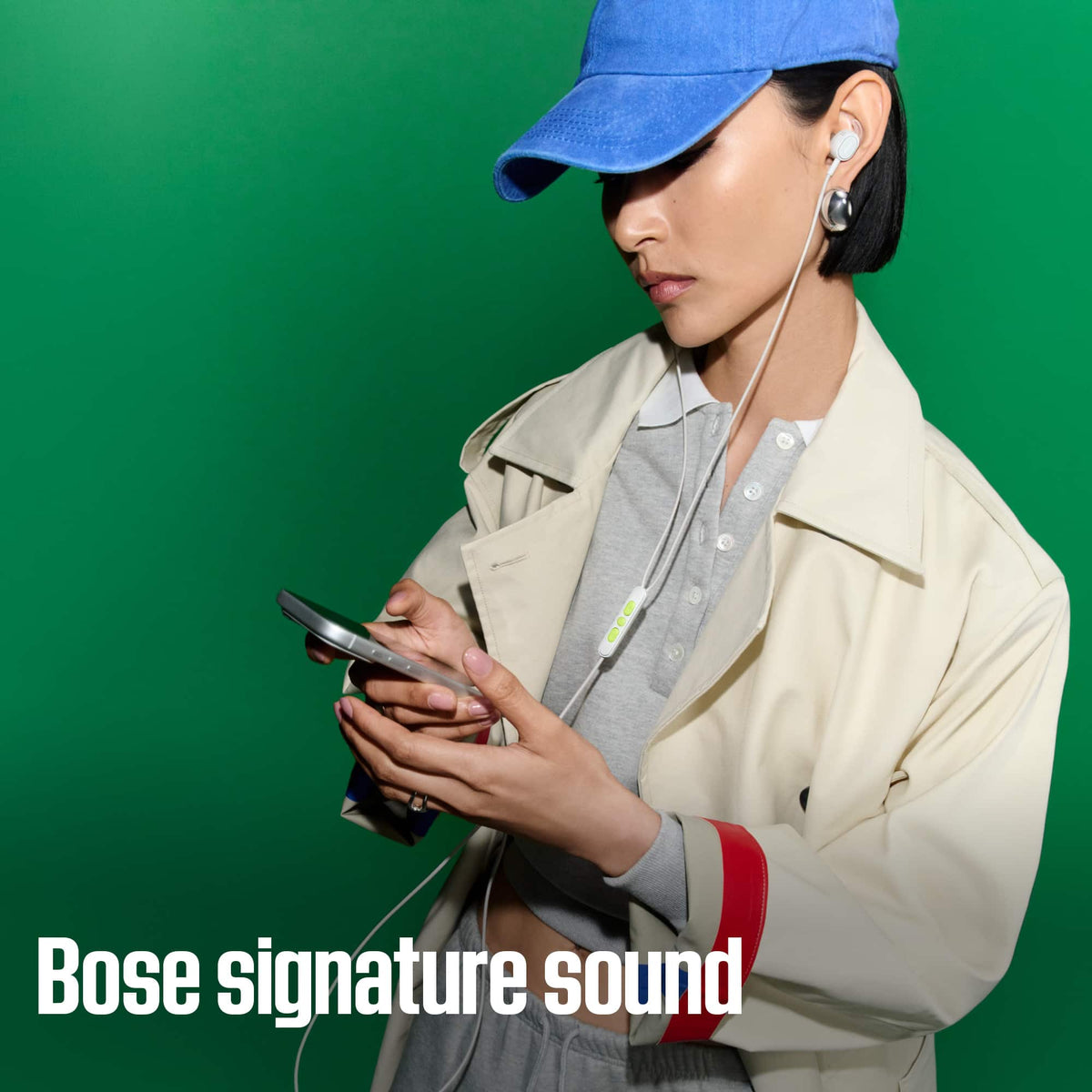 Bose - Noise Cancelling USB-C Wired Earbuds with In-Line Microphone and Remote - Black