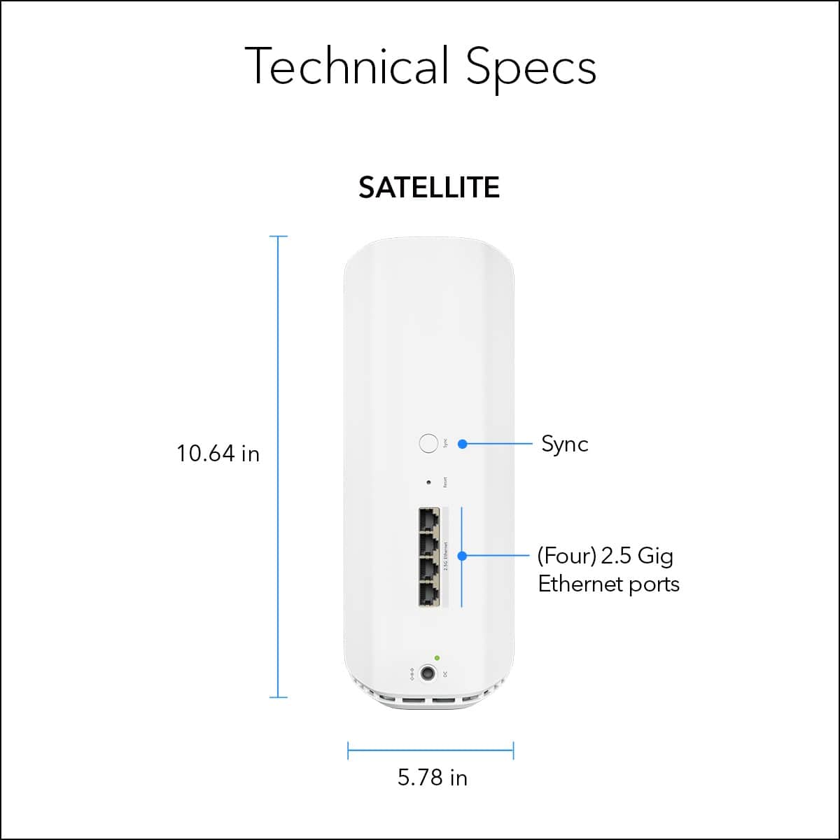NETGEAR - Orbi 870 Series WiFi 7 Mesh System, 21 Gbps, Add-on Satellite - White