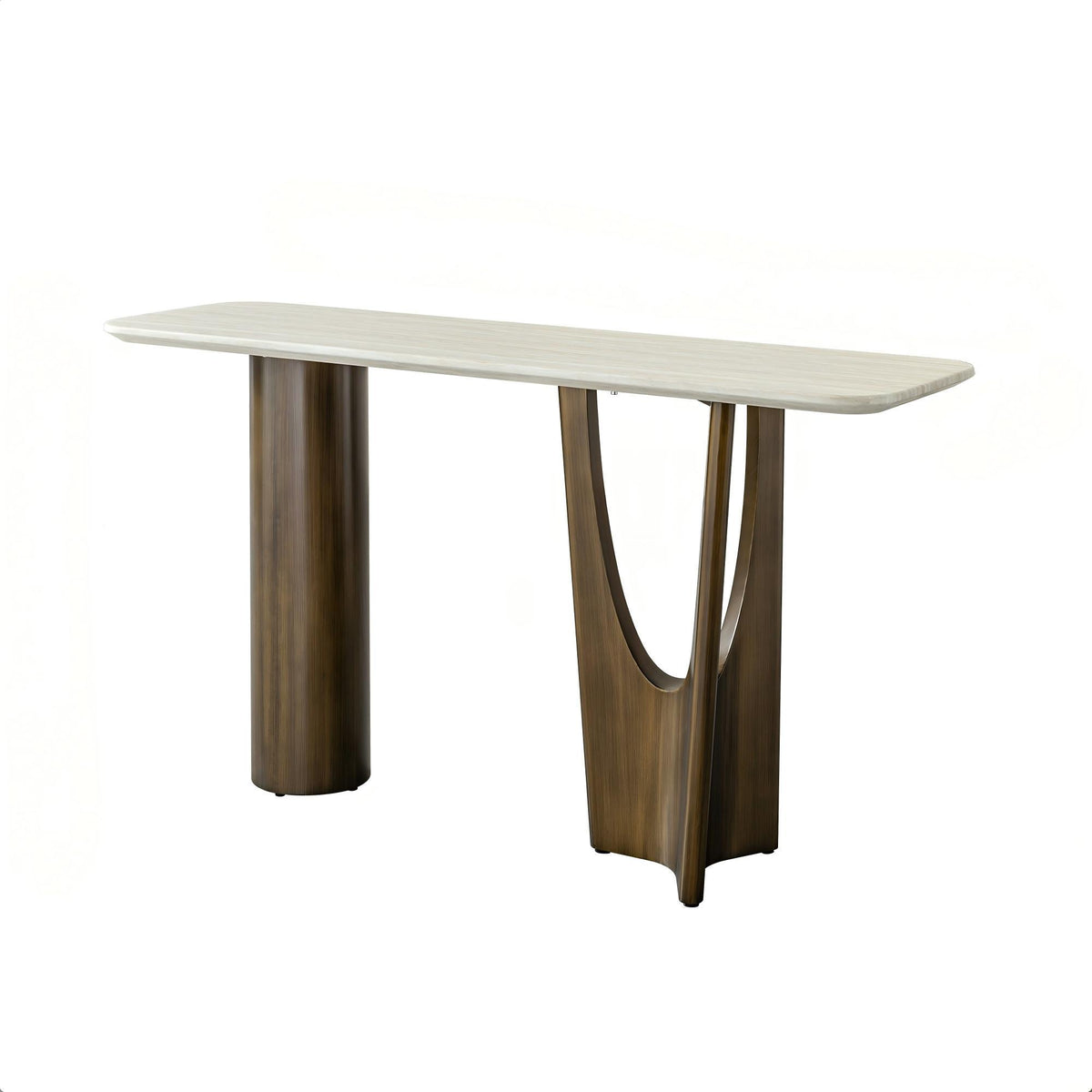 Mesa consola - Bronce antiguo / Beige