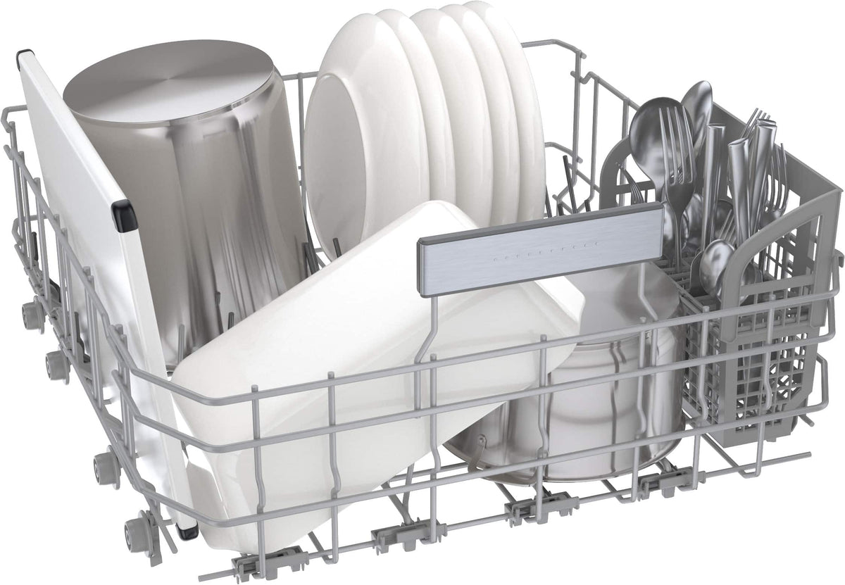 Bosch - Benchmark Series 24" Top Control Smart Built-In Stainless Steel Tub Dishwasher with 3rd Rack and RackMatic, 39 dBA - Custom Panel Ready