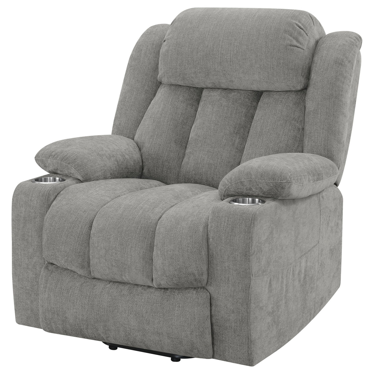 Beca - Sillón reclinable eléctrico tapizado con reposavasos y carga USB