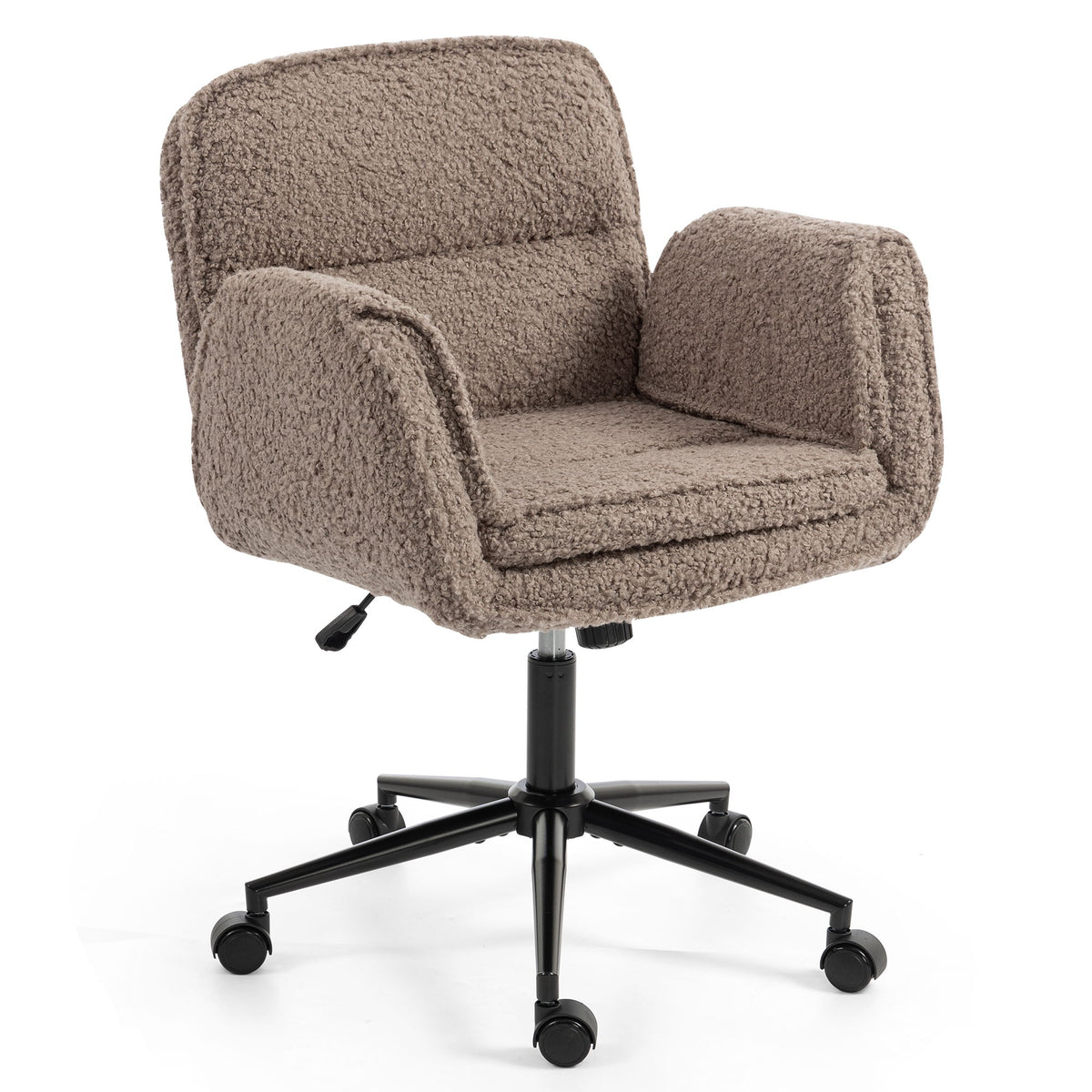 Silla de escritorio giratoria Criss Cross con reposabrazos ajustables y ruedas para oficina en casa