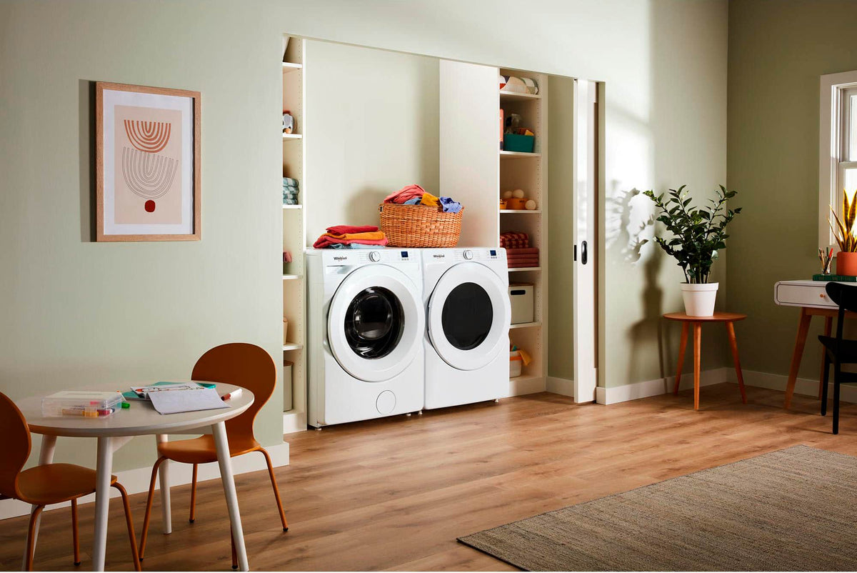 Whirlpool - 7.4 Cu. Ft. Stackable Electric Dryer with Quick Dry - White