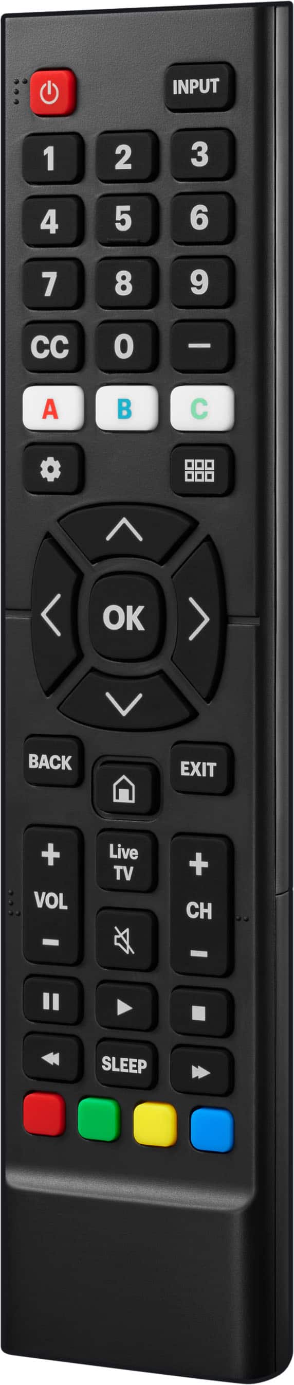 Insignia™ - Replacement Remote for Hisense TVs - Black