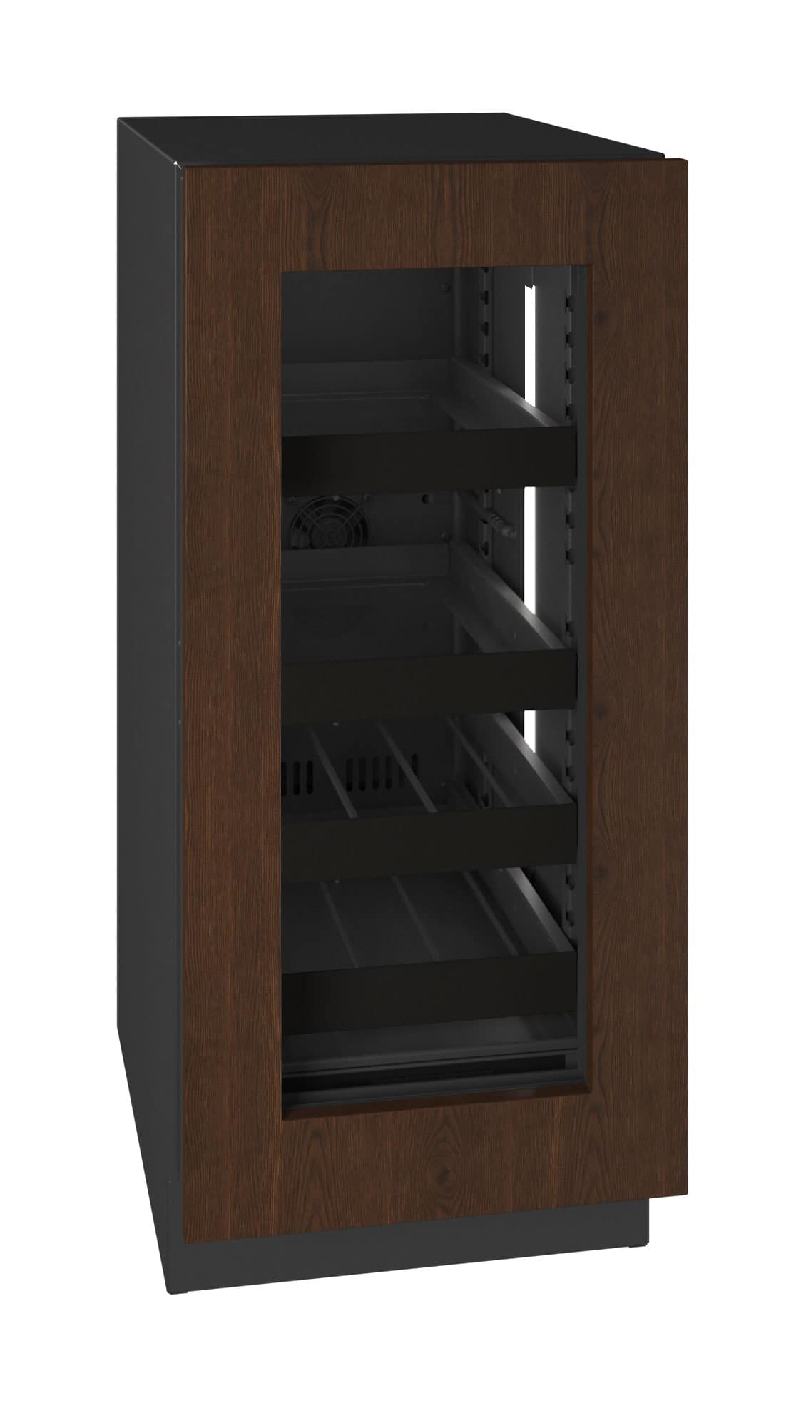 U-Line - 15"W. 2.8Cu.Ft. Built-In Beverage Center - Panel Ready Frame/Glass - Integrated Frame