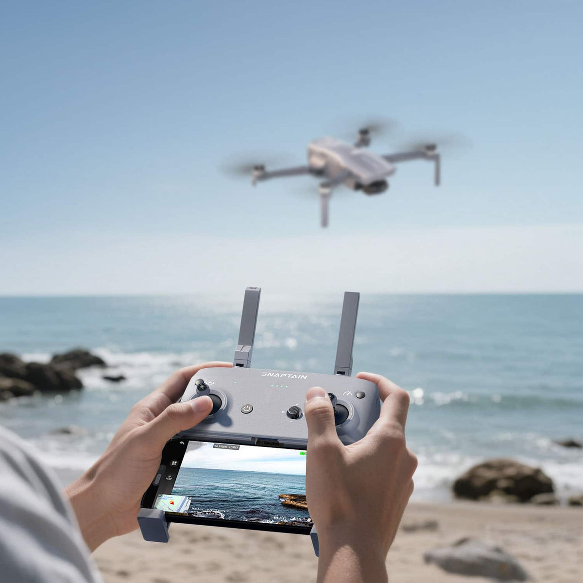 Snaptain - P40 LITE 3-Axis Gimbal Camera Drone - Gray