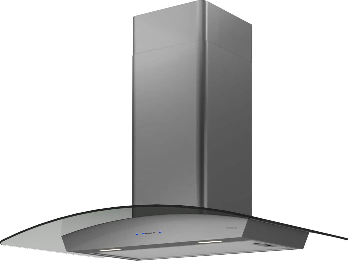 Zephyr - 30 inches - Convertible - Wall Range Hood - Black Stainless Steel