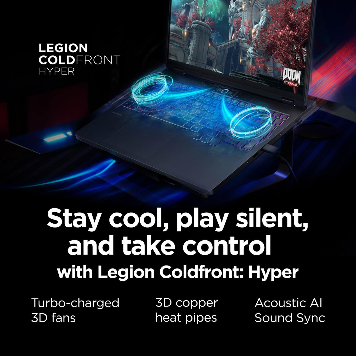 Lenovo - Legion Pro 5i 16" 3K LCD Gaming Laptop - Intel Core Ultra 7 255HX 2025 - 16GB RAM - NVIDIA GeForce RTX 5070 - 1TB - Eclipse Black