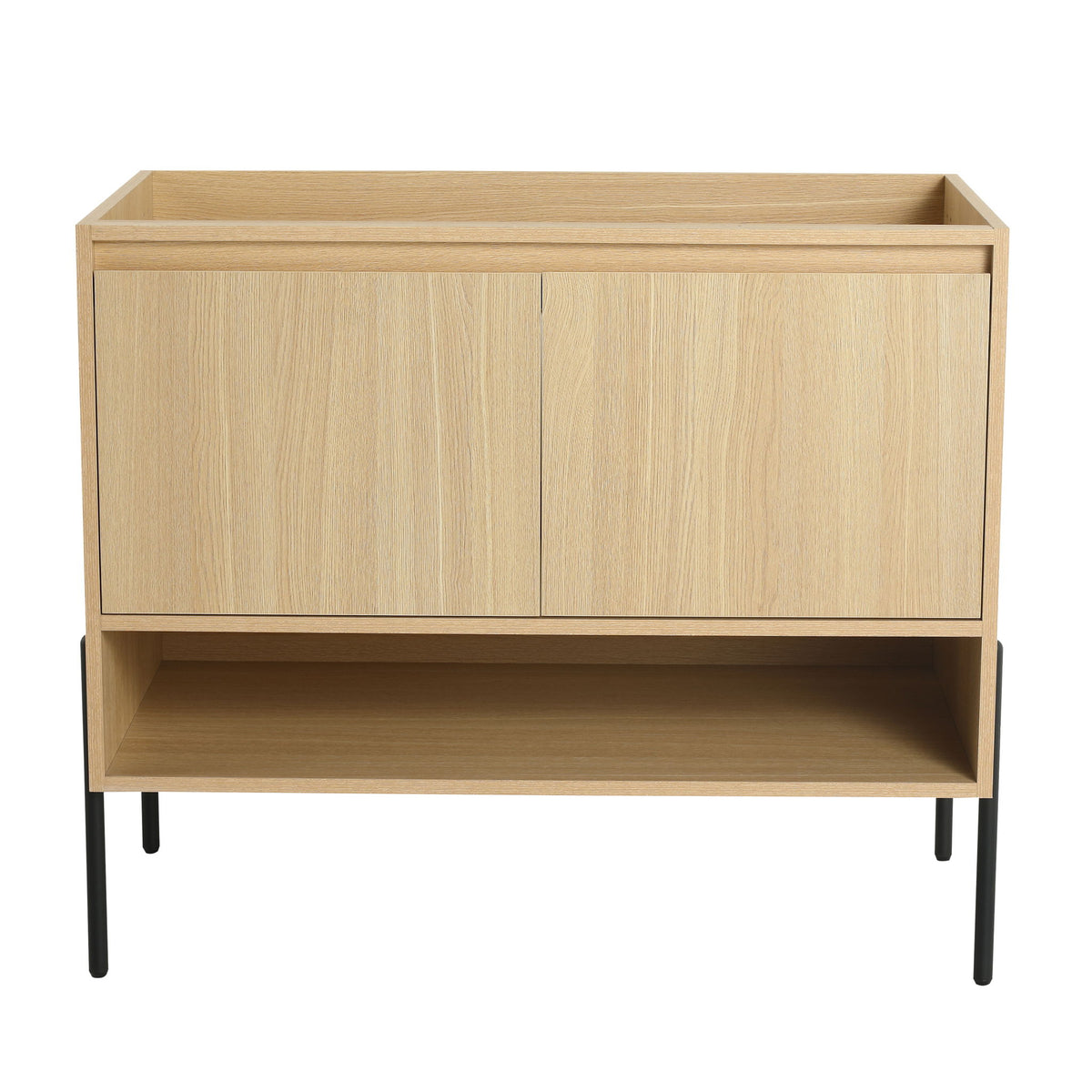 Mueble de baño independiente y puertas de gabinete de cierre suave