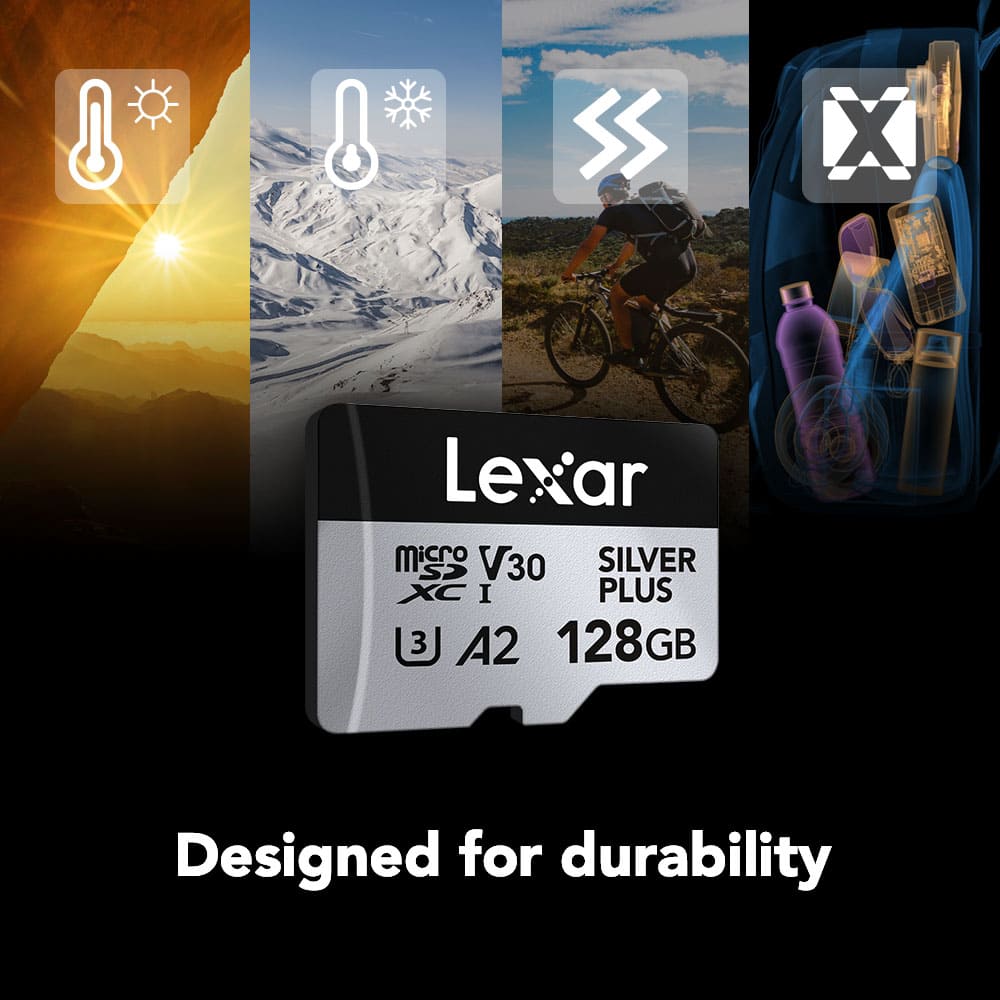 Lexar - Professional SILVER PLUS microSDXC 128 GB