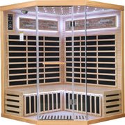 Pentagonal Sauna Room With Carbon Heating Plates - American White Oak