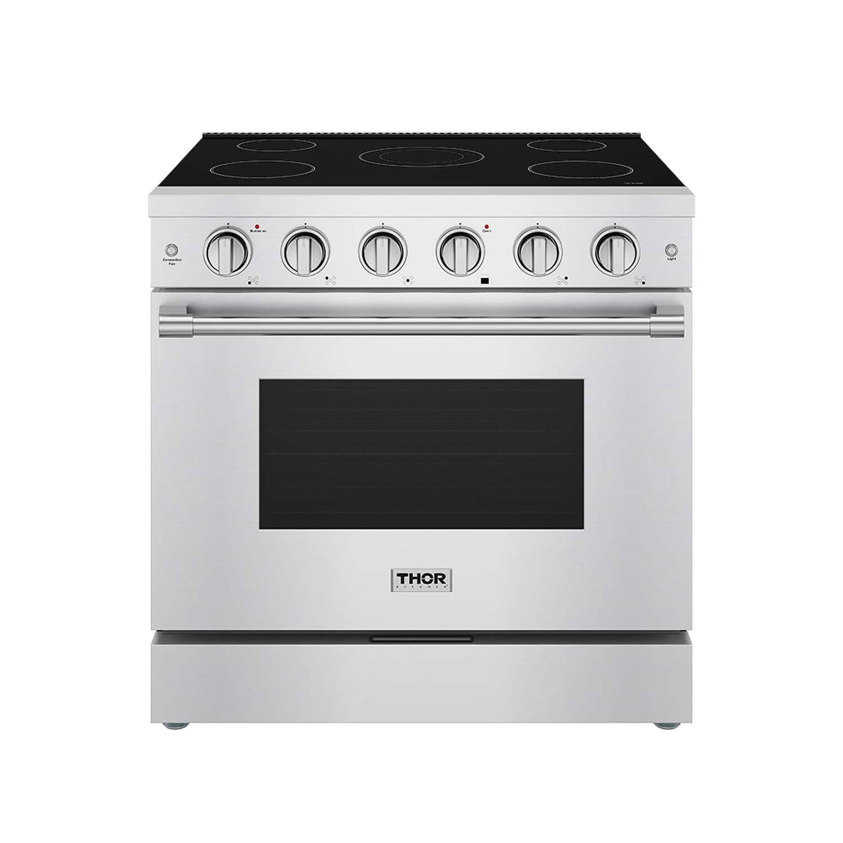 Thor Kitchen - 6 Cu. Ft Freestanding Electric Convection Range - Stainless Steel