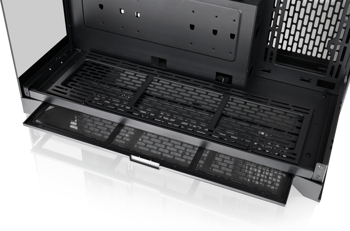 Thermaltake - CTE E550 TG Mid Tower ATX PC Case - Black