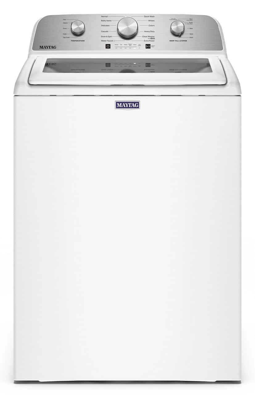 Maytag - 4.7 Cu. Ft. Top Load Agitator Washer with Extra Power Cycle - White