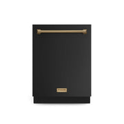 Gordon Ramsay Series by THOR Kitchen 24 Inch Dishwasher with Bronze Hardware - Black